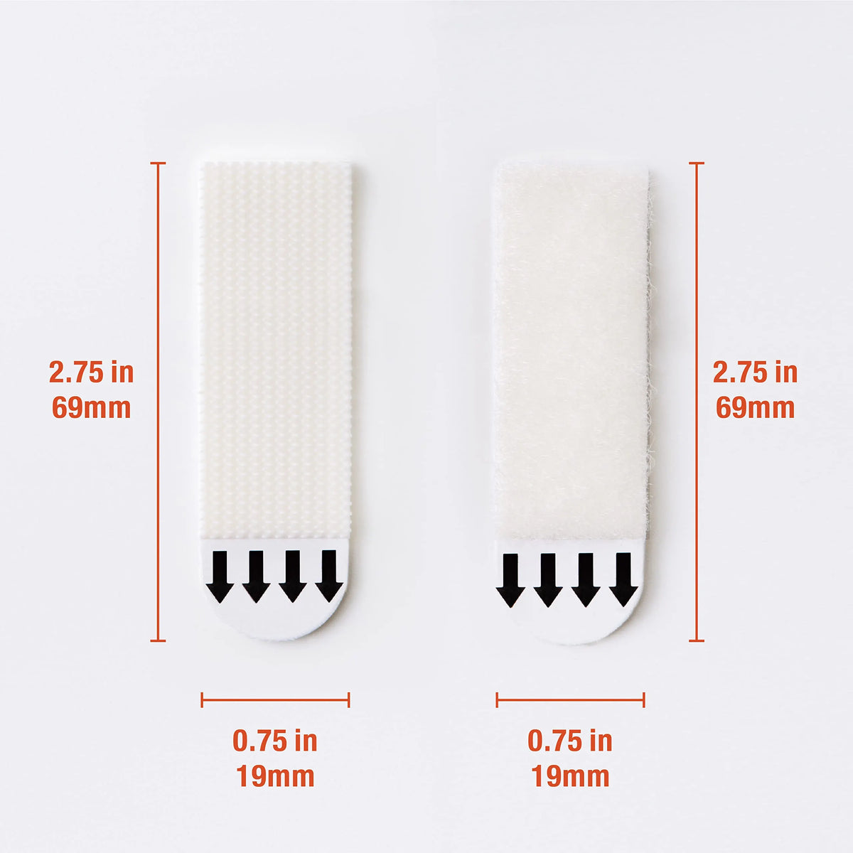 Picture Hanging Strips - No Drilling - Self-Adhesive Velcro - Hanging Picture Frames - Double-Sided Tape - Damage-Free Removal - Poster Strips - Hanging System - Wall Decoration - Strong Adhesive - White - 24 Pairs (48 Strips) - Image 2