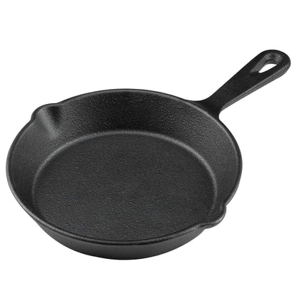 Cast Iron Frying Pan - Mini Skillet - Ø 16 cm - Egg Pan - Tapas Pan - BBQ - Camping - Serving Pan - Blini Pan - Pancake Pan - Saucepan - Melting Pan - Outdoor Cooking - Robust - Frying Pan - Kitchen Aid - Black - Cast Iron - 1 Piece - Image 2
