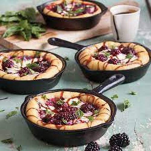 Cast Iron Frying Pan - Mini Skillet - Ø 16 cm - Egg Pan - Tapas Pan - BBQ - Camping - Serving Pan - Blini Pan - Pancake Pan - Saucepan - Melting Pan - Outdoor Cooking - Robust - Frying Pan - Kitchen Aid - Black - Cast Iron - 1 Piece - Image 7