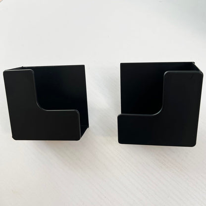 Self-adhesive Wall Hooks - Scale Holder - Wall Bracket Without Drilling - Bathroom Accessories - Universal Wall Hooks - Tablet Holder Wall - Kitchen Organizer - Storage System - Towel Hooks - Strong Adhesive - Black - 4 Pieces - Image 4