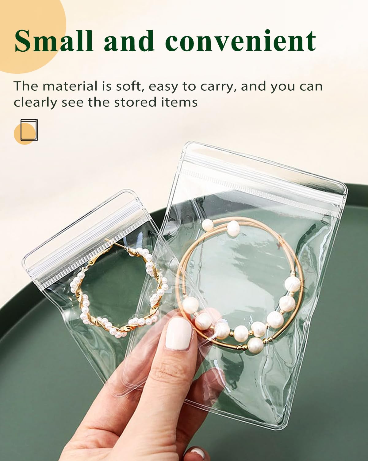 Transparent Grip Bags - Jewelry Bags - Anti-Oxidation - Ziplock Bags - Resealable Plastic Bags - Jewelry Storage - Diamond Painting Accessories - Thickened Sealing Bags - Waterproof & Dust-Free - PVC Packaging - 100 Pieces - Image 4