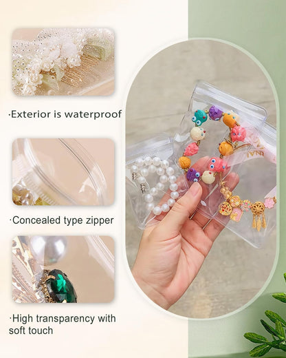 Transparent Grip Bags - Jewelry Bags - Anti-Oxidation - Ziplock Bags - Resealable Plastic Bags - Jewelry Storage - Diamond Painting Accessories - Thickened Sealing Bags - Waterproof & Dust-Free - PVC Packaging - 100 Pieces - Image 8