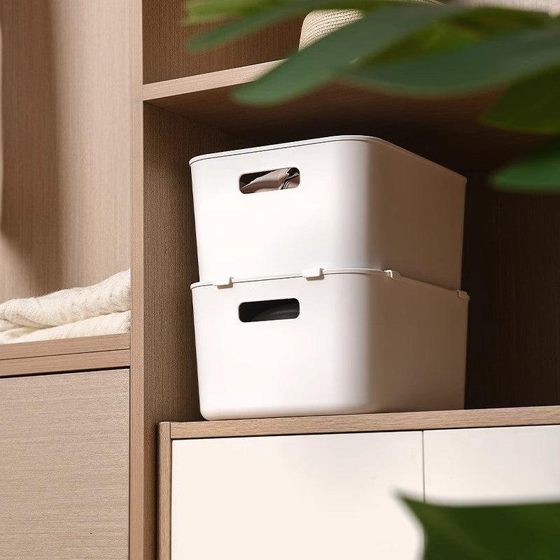 Storage Box Connectors - Stacking Aid - Storage Crate Clips - Wardrobe Organizer - Stacking Bins - Corner Clamps - Storage System - Anti-Slip - Drawer Bins Fastening - Drawer Divider Attachment - White - 20 Pieces - Image 8