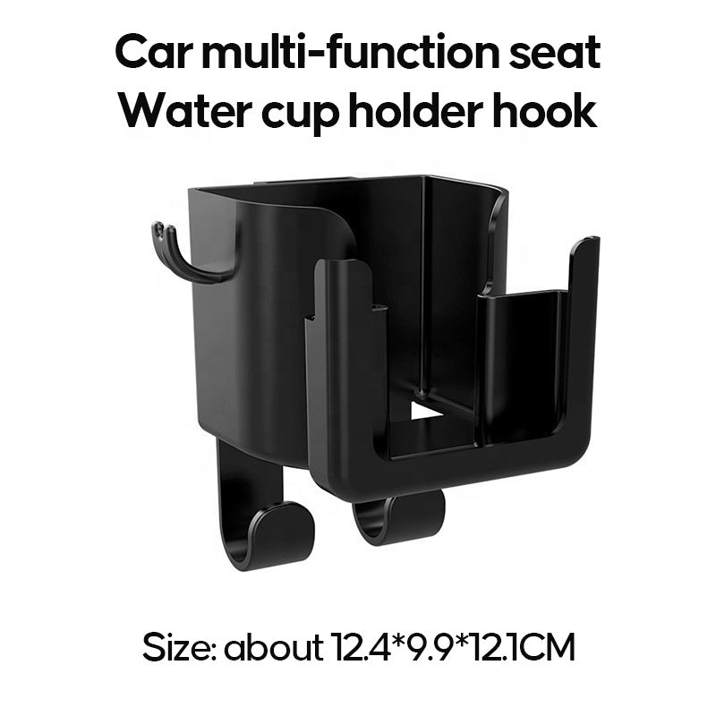 Car Hook - Car Organizer - Car Cup Holder - Car Phone Holder Backseat - Headrest Hooks - Bag Holder - Clothes Hanger - Car Accessories Interior - Car Gadgets - Storage - Travel Accessories - Multifunctional - Black - 2 Pieces - Image 2