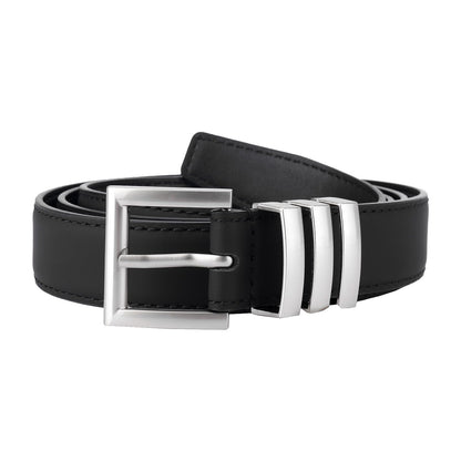 Waist Belt Women - Belts Women - Hip Belt - Jeans Belt - Belt with Buckle - Black Women's Belt - Accessories Women - Waistband - Faux Leather Belt - Casual Belt - Decorative Belt - Work Belt - Value Pack - Black - 2 Pieces