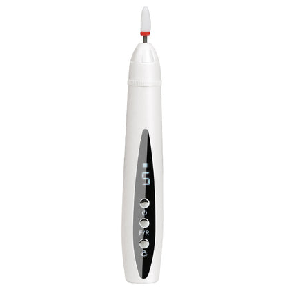 Nail drill - Electric nail file - Manicure set - Pedicure set - Nail care - Gel polish removal - Artificial nail filing - Nail polishing - Acrylic nails - Cordless - Rechargeable - With LCD screen - Nail styling - White - 1 Piece