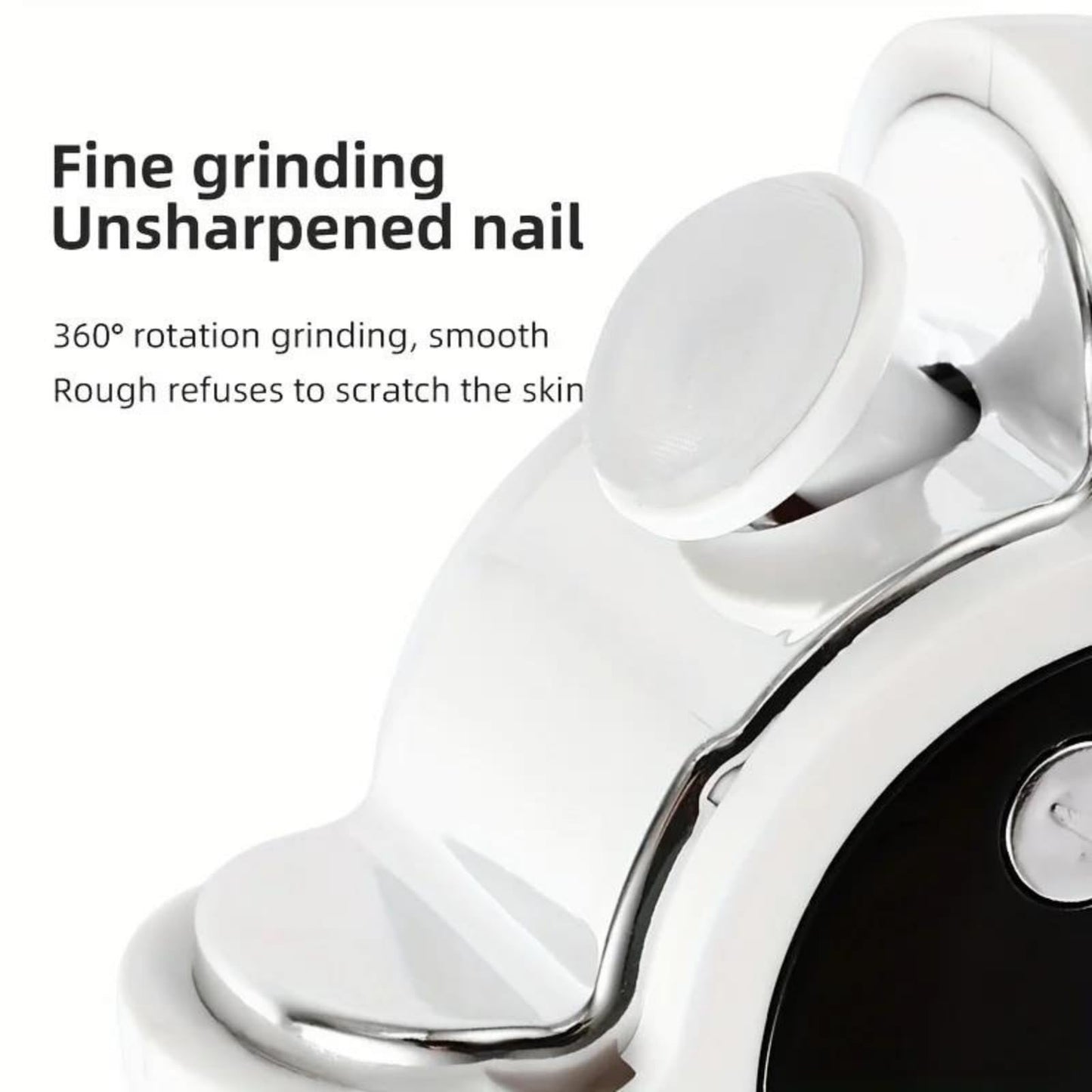 Electric nail clipper - Automatic nail trimmer - Manicure set - Nail care - Electric nail file - Rechargeable - With LCD screen - Nail scissors - Hand care - Nail polishing - Cordless - Nail styling - White - 1 Piece - Image 5