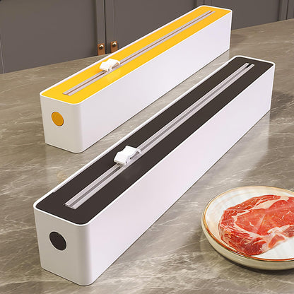 Foil Cutter - Cling Film Dispenser - Aluminum Foil Holder - Foil Cutter with Suction Cups - Kitchen Drawer Organizer - Anti-Slip Mount - Kitchen Roll Holder - Wrapping Paper Cutter - Refillable Foil Holder - Kitchen Gadgets - White - 1 Piece - Image 7