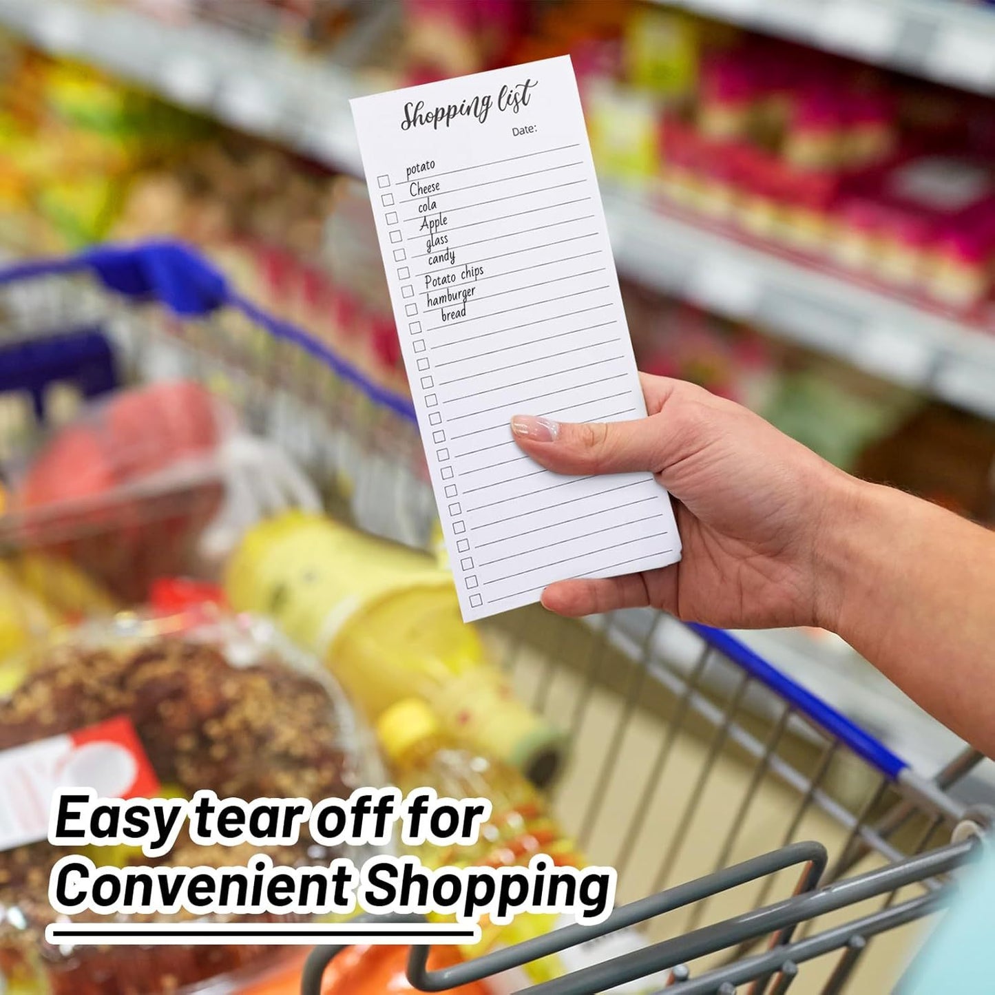 Magnetic Notepad Fridge - Grocery List - Weekly Planner - To Do List - Meal Planner - Memo Pad - Writing Pad - Menu Planner - Notebook - Magnetic Lists - To-Do List - White - 4 Pieces - Image 5