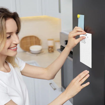 Magnetic Notepad Fridge - Grocery List - Weekly Planner - To Do List - Meal Planner - Memo Pad - Writing Pad - Menu Planner - Notebook - Magnetic Lists - To-Do List - White - 4 Pieces - Image 6