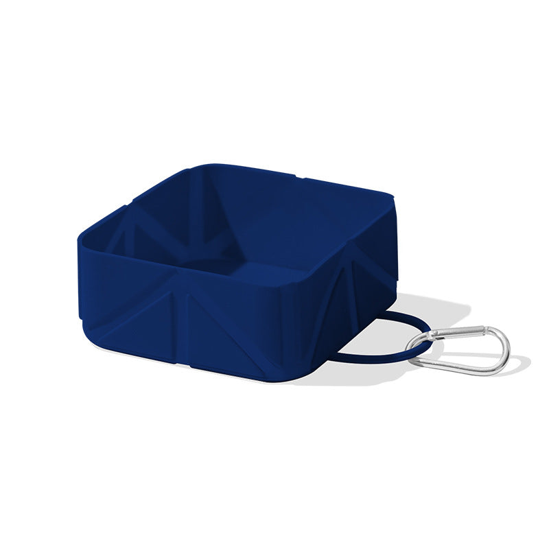 Foldable Dog Food Bowl - Dog Drinking Bowl - Dog Bowl - Travel Bowl - Water Bowl - Food Bowl - Dog Supplies - Hiking - Camping - On the Go - Silicone Bowl - Portable Food Bowl - Dog Accessories - Dog Food Bowl - Outdoor - Dark Mix - Pack of 5