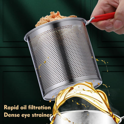Deep Fryer - Mini Deep Fryer - Stainless Steel Oil Pan - Tempura Pan - Cooking Pan with Frying Basket - French Frying Pan - Induction and Gas - Frying Pan - Deep Fryer with Lid - Kitchen Accessories - Frying Set - Pans - Oil Filter - Sauté Pan - Silver -  - Image 8