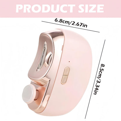 Electric nail clipper - Automatic nail trimmer - Manicure set - Nail care - Electric nail file - Rechargeable - Nail scissors - Hand care - Nail polishing - Nail styling - Cordless - White - 1 Piece - Image 7