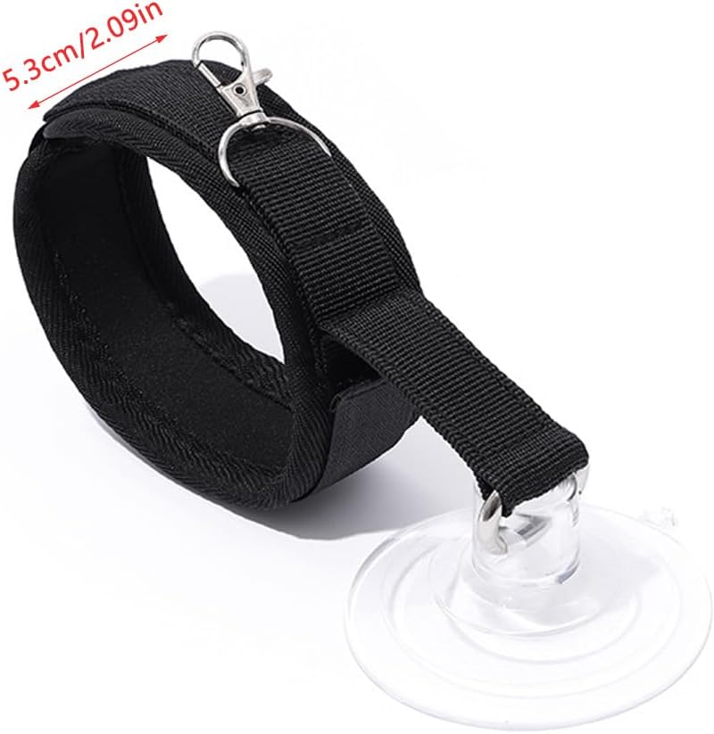 Dog leash - Cat leash - Coat care - Dog accessories - Cat accessories - Grooming table - Pet supplies - Grooming set - Bath - Shower - Suction cup - Safety leash - Collar - Dogs - Cats - Pet shop - Black - 2 pieces - Image 2