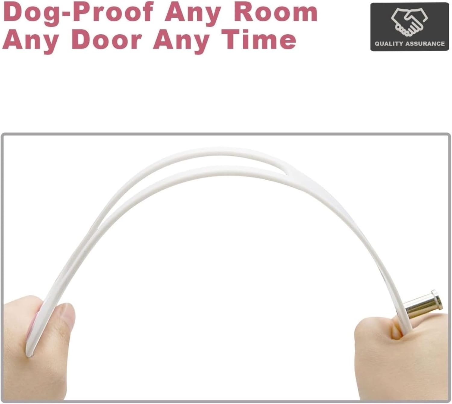 Door Stopper - Door Holder - Door Holder - Dog Barrier - Cat Flap Alternative - Door Stop - Door Catch - Door Hook - Ventilation - Pet Accessories - Door Security - Adjustable - Cat Paw - White - 2 pieces - Image 6
