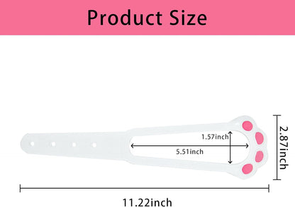 Door Stopper - Door Holder - Door Holder - Dog Barrier - Cat Flap Alternative - Door Stop - Door Catch - Door Hook - Ventilation - Pet Accessories - Door Security - Adjustable - Cat Paw - White - 2 pieces - Image 7