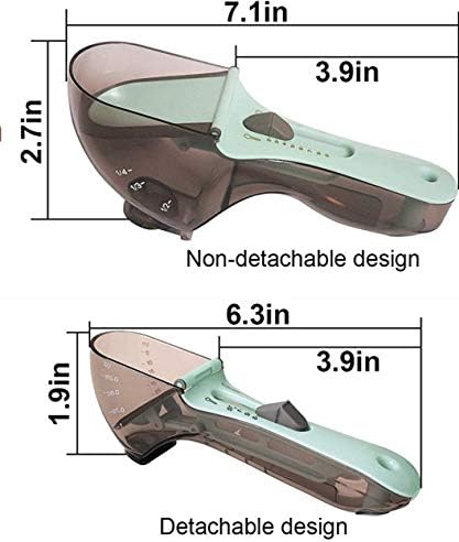 Measuring spoons - Measuring scoops - Adjustable measuring scoop - Measuring cup - Kitchen utensils - Baking utensils - Kitchen accessories - Teaspoon - Tablespoon - Coffee scoop - Dosing - Measuring - Baking utensils - Measuring spoon set - Blue - 3 piec - Image 5