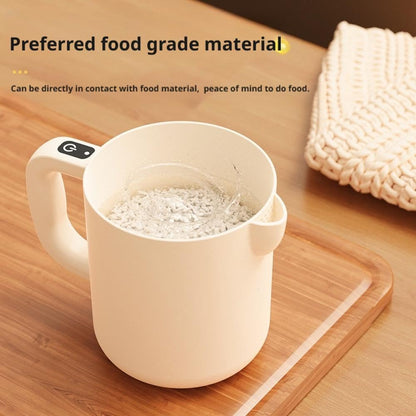 Rice Washer - Electric Egg Beater - Mixing Cup - Automatic Stirrer - Vegetable Washer - Fruit Basket - Colander - Food Processor - Hand Mixer - Cordless - Rechargeable - Kitchen Utensils - Multifunctional - Kitchen Aid - White - 1 Piece - Image 5
