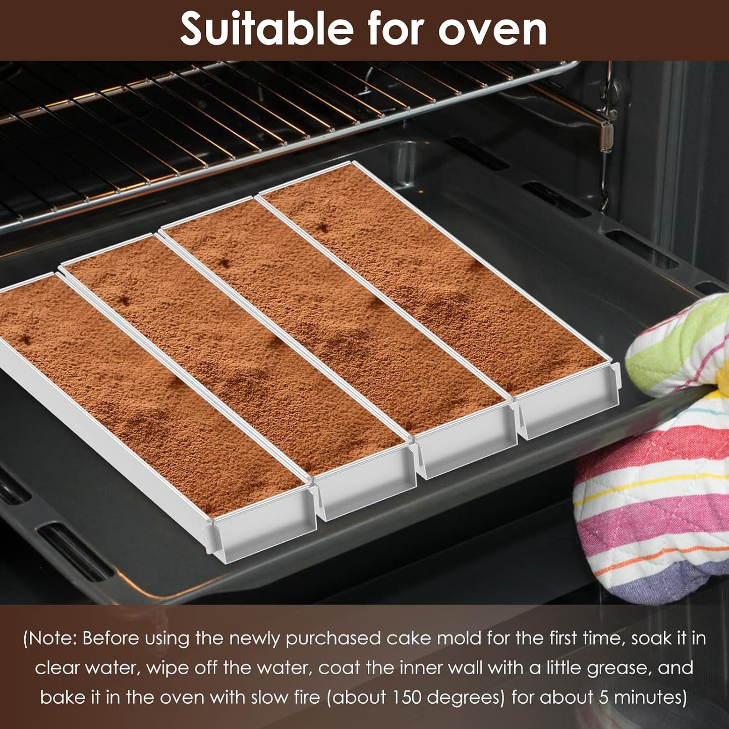 Baking tin - Cake tin - Tiramisu tin - Baking pan - Rectangular cake tin - Terrine tin - Loaf tin - Dessert tin - Pastry - Oblong baking tin - Kitchen utensils - Baking utensils - Kitchen accessories - Stainless steel - Stainless steel - Silver - 1 piece - Image 4