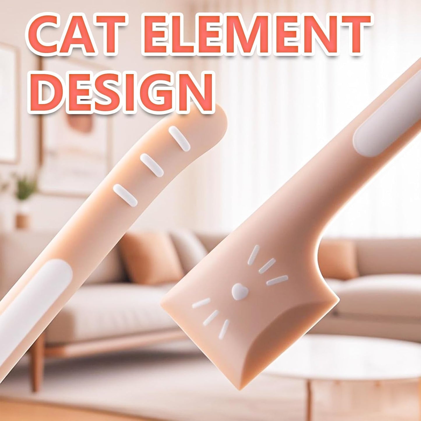 Pot licker - Spatula - Cat food spoon - Dog food spoon - Can opener - Feeding spoon - Silicone spatula - Pet supplies - Pet accessories - Kitchen utensils - Cans - Food scoop - Wet food - Multicolor - Pack of 3 - Image 4