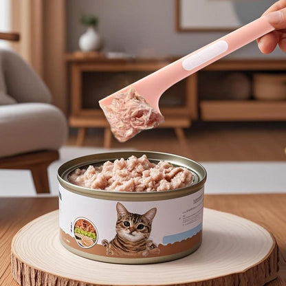 Pot licker - Spatula - Cat food spoon - Dog food spoon - Can opener - Feeding spoon - Silicone spatula - Pet supplies - Pet accessories - Kitchen utensils - Cans - Food scoop - Wet food - Multicolor - Pack of 3 - Image 8