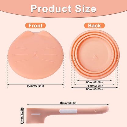 Can Lid - Keep-Fresh Lid - Cat Food Lid - Dog Food Lid - Silicone Lid - Cover Lid - Canned Food - Wet Food - Cans - Pet Supplies - Pet Accessories - Kitchen Utensils - Food Bowl Accessories - Multicolor - Pack of 3 - Image 2
