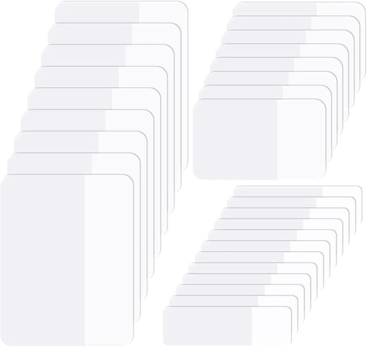 Sticky notes - Page markers - Index tabs - Sticky notes - Bookmarks - Transparent - Tabs - Office supplies - School supplies - Study - Writable - Notebooks - Agenda refill - White - 12 pieces