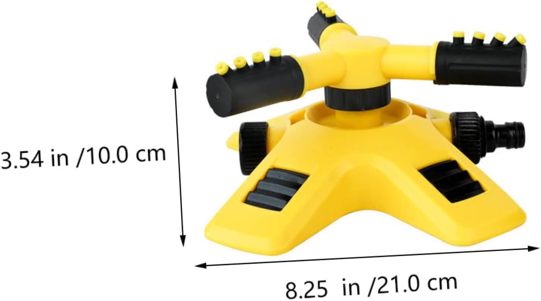Garden Sprinkler - Lawn Sprinkler - Water Sprinkler - Garden Irrigation - Garden Sprinkler - Circular Sprinkler - Automatic Watering System - 360 Degree Rotation - Irrigation System - Garden Irrigation - Yellow and Black - 1 Piece - Image 2