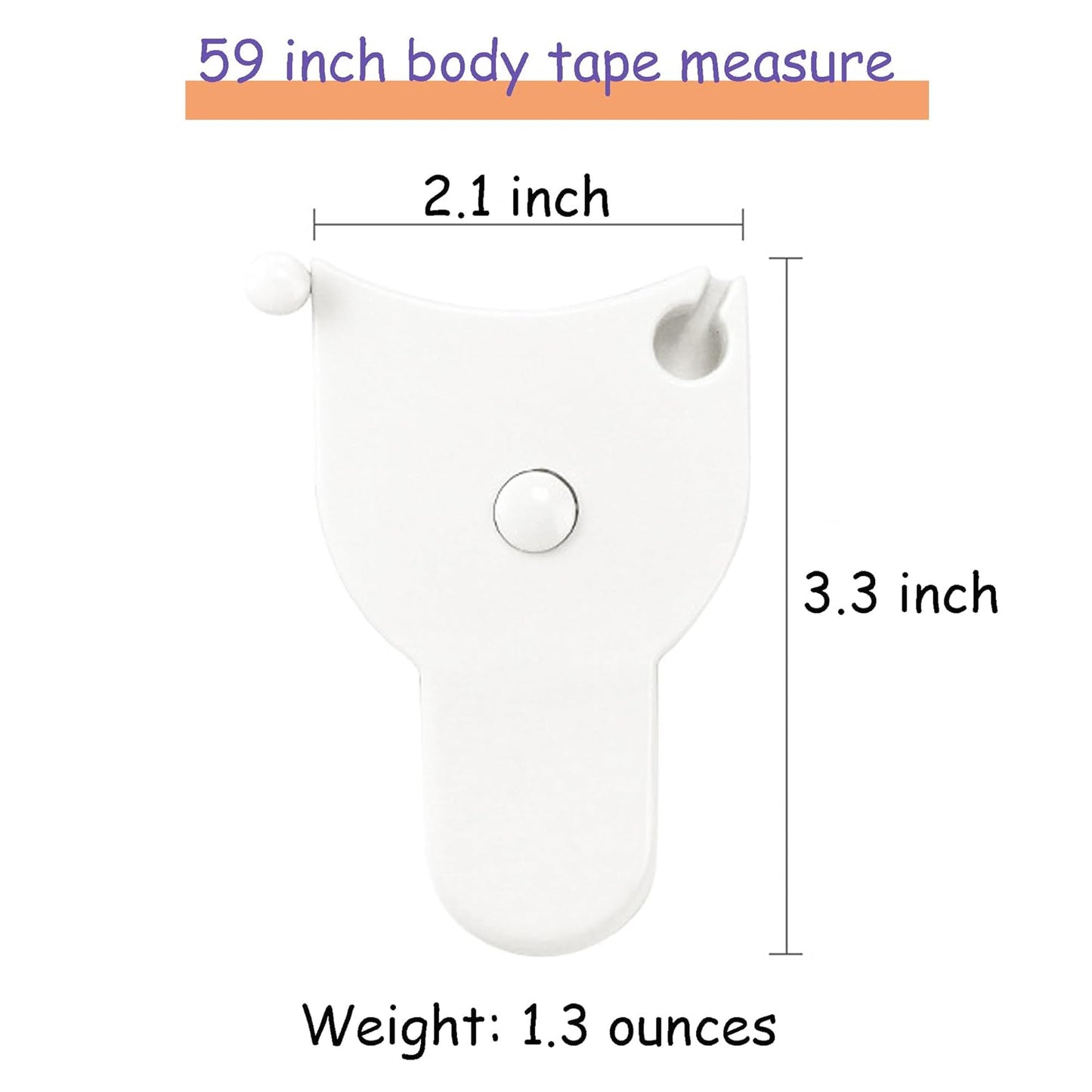 Measuring Tape - Body Measuring Tape - Circumference Measurement - Losing Weight - Waist Measurement - Fitness Accessories - Centimeter - Tailor's Tape - Roll-up - Body Measurement - Muscle Mass - Waist Circumference - Measuring Tape - White - 1 Piece - Image 2
