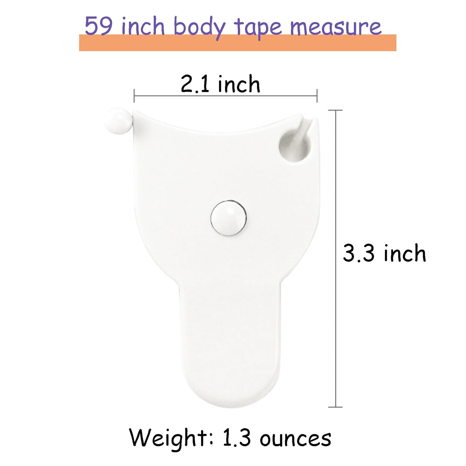 Measuring Tape - Body Measuring Tape - Circumference Measurement - Losing Weight - Waist Measurement - Fitness Accessories - Centimeter - Tailor's Tape - Roll-up - Body Measurement - Muscle Mass - Waist Circumference - Measuring Tape - White - 1 Piece - Image 2