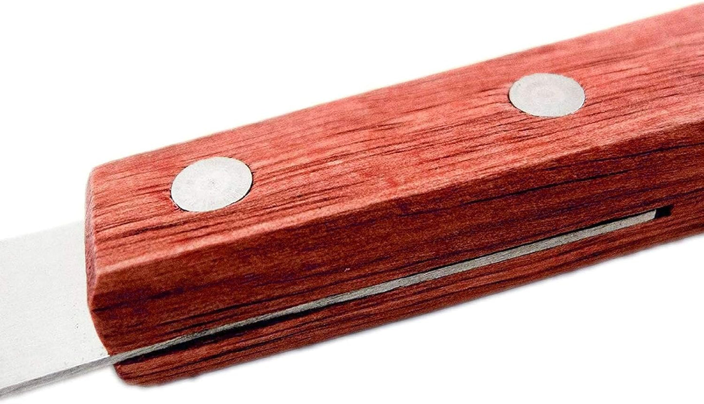 Spreading Knife - Butter Knife - Breakfast Knife - Serrated Knife - Cutlery - Cheese Knife - Snack Board - Sandwich Knife - Spatula - Stainless Steel - Wooden Handle - Kitchen Utensils - Tapas - Lunch - Sandwich Knife - Silver and Brown - Set of 4 - Image 4