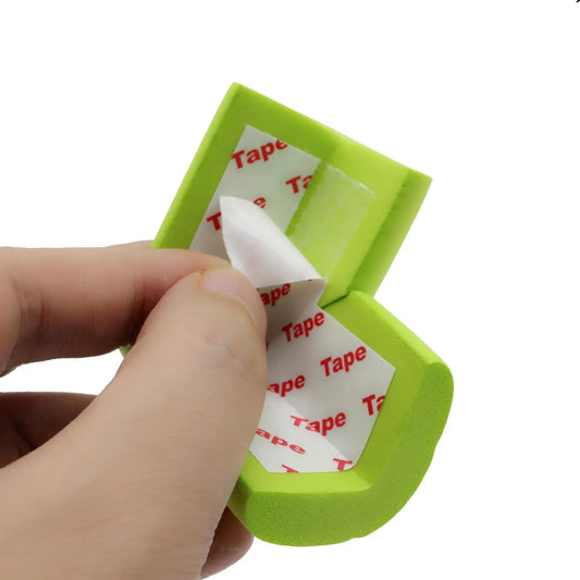 12 Pieces Self-Adhesive Corner Protectors for Tables and Furniture, Soft Bumper Guards to Help Prevent Bumps, Scratches and Damage, Green - Image 5