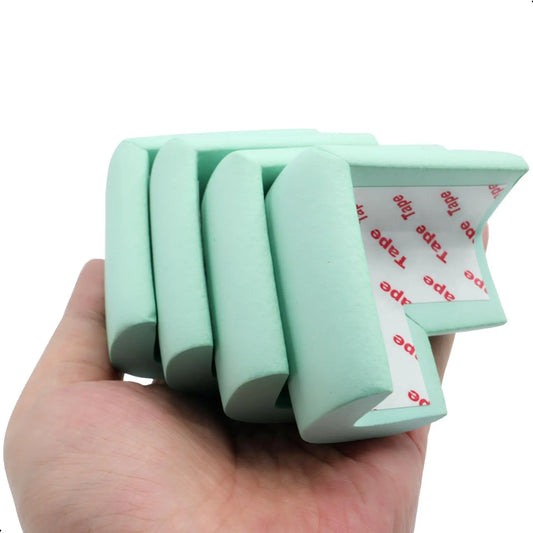 Self-Adhesive Corner Protectors for Tables and Furniture, Soft Bumper Guards to Help Prevent Bumps, Scratches and Damage, Green - Image 4