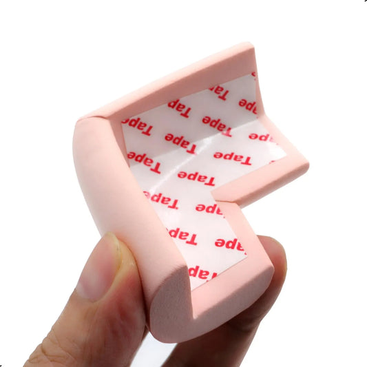 12 Pieces Self-Adhesive Corner Protectors for Tables and Furniture, Soft Bumper Guards to Help Prevent Bumps, Scratches and Damage, Pink - Image 3