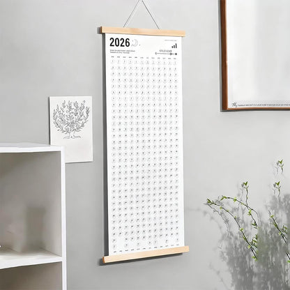 Calendar 2026 - Yearly Calendar - Wall Calendar - Family Planner - Yearly Planner - Wall Decoration - Planner - Organizer - Canvas Poster - School Calendar - Birthday Calendar - Home Accessories - Office - Interior - White - 1 Piece - Image 6