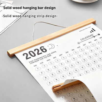 Calendar 2026 - Yearly Calendar - Wall Calendar - Family Planner - Yearly Planner - Wall Decoration - Planner - Organizer - Canvas Poster - School Calendar - Birthday Calendar - Home Accessories - Office - Interior - White - 1 Piece - Image 8