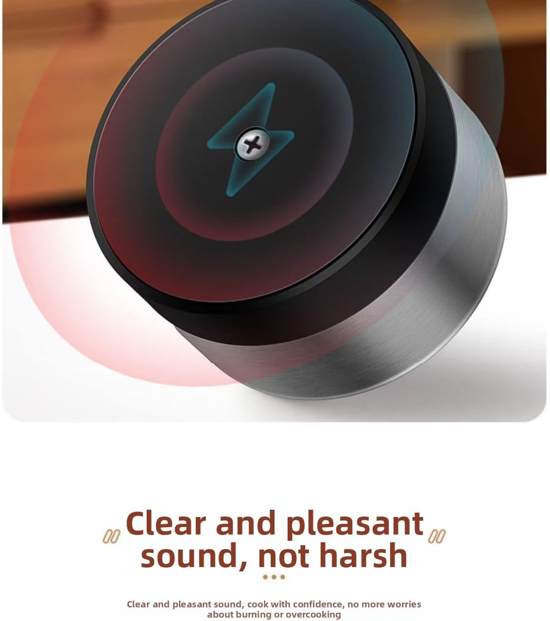 Kitchen Timer - Timer - Kitchen Timer - Egg Timer - Stopwatch - Mechanical Timer - Time Clock - Pomodoro - Kitchen Utensils - Cooking Utensils - Baking Utensils - Gadgets - Alarm Clock - Clock - Stainless Steel - Magnet - Cooking - White - 1 Piece - Image 4