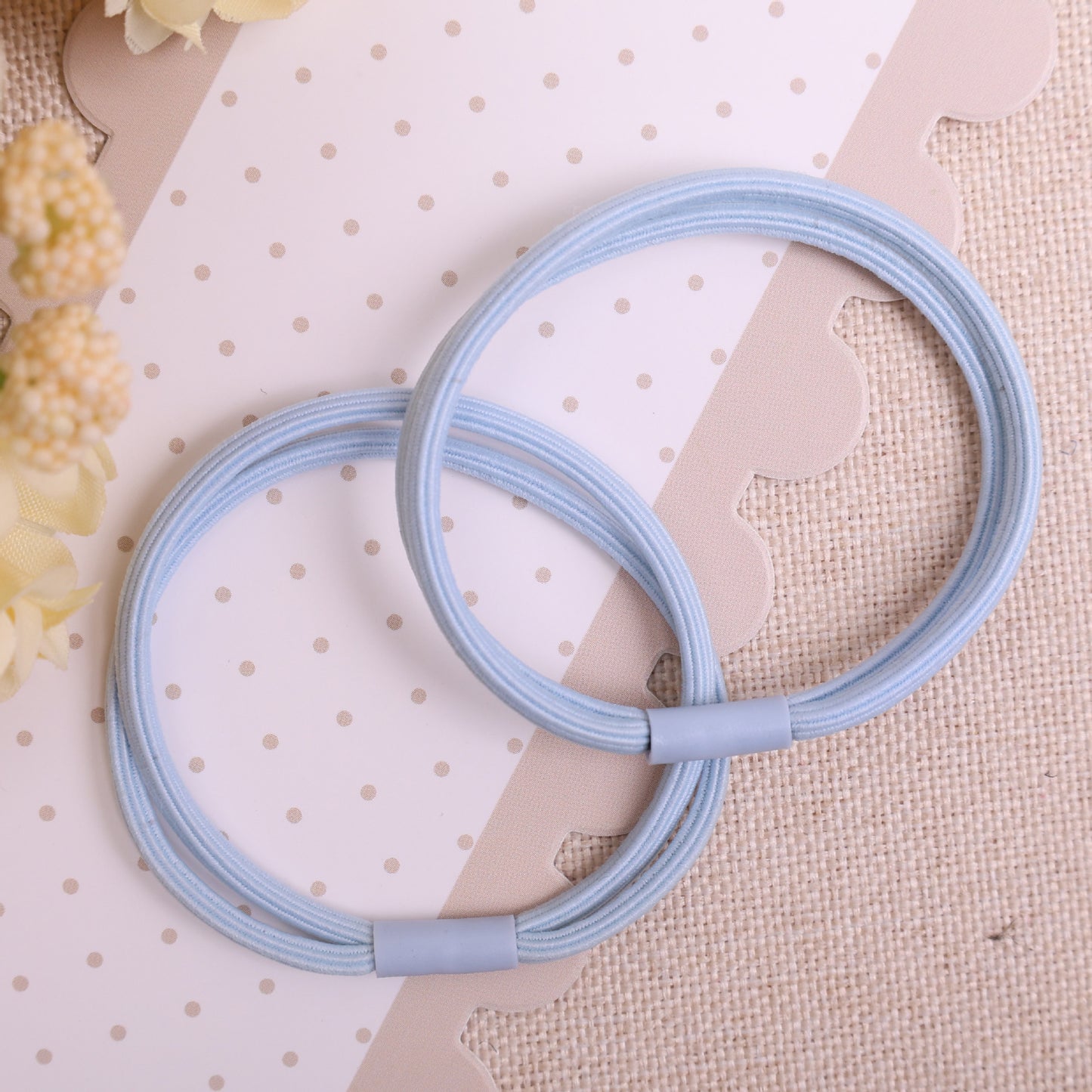 Hair Elastics - Hair Elastics - Hair Accessories - Elastics - Hairbands - Ponytail - Bun - Hair Fashion - Hair Styling - Women - Women - Without Metal - Sports - Fitness - Yoga - Running - Green, Blue, Pink & Purple - 50 Pieces - Image 3