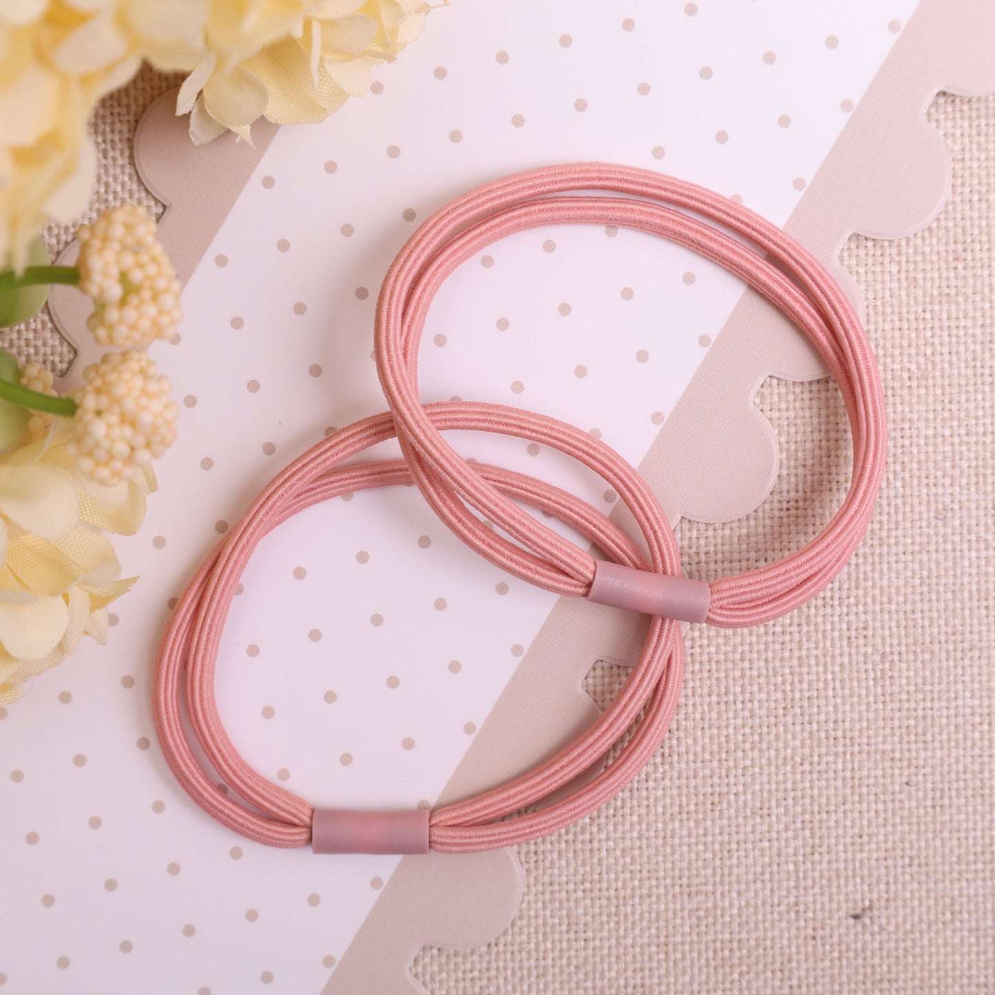 Hair Elastics - Hair Elastics - Hair Accessories - Elastics - Hairbands - Ponytail - Bun - Hair Fashion - Hair Styling - Women - Women - Without Metal - Sports - Fitness - Yoga - Running - Green, Blue, Pink & Purple - 50 Pieces - Image 4