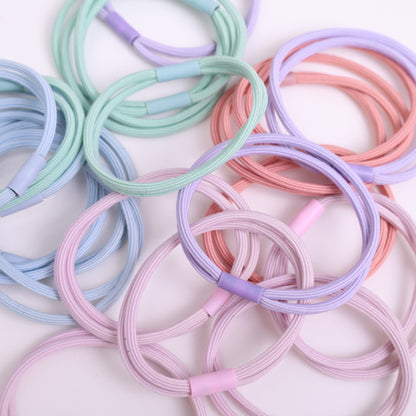 Hair Elastics - Hair Elastics - Hair Accessories - Elastics - Hairbands - Ponytail - Bun - Hair Fashion - Hair Styling - Women - Women - Without Metal - Sports - Fitness - Yoga - Running - Green, Blue, Pink & Purple - 50 Pieces - Image 8