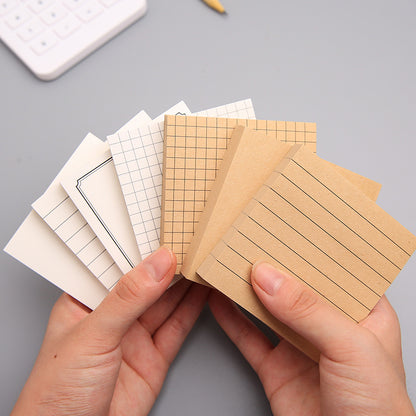 Sticky notes - Memo pad - Notepads - Bullet journal accessories - School supplies - Office supplies - Kraft paper - Notepads - Aesthetic stationery - Scrapbook paper - Sticky notes - Planner - Brown and White - 1 Piece