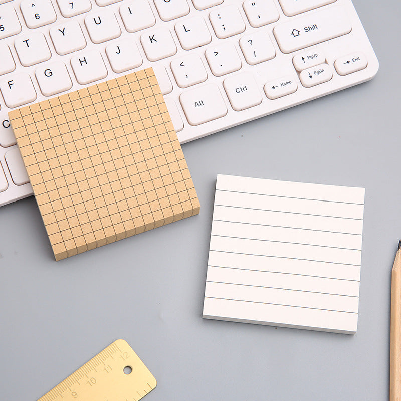 Sticky notes - Memo pad - Notepads - Bullet journal accessories - School supplies - Office supplies - Kraft paper - Notepads - Aesthetic stationery - Scrapbook paper - Sticky notes - Planner - Brown and White - 1 Piece - Image 3