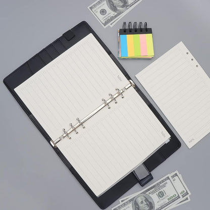 Notebook Refill A5 - Ring Binder Paper 6 Holes - Agenda Refill - Bullet Journal Paper - Refillable Notepad - Writing Paper - Planner Inserts - Office Supplies - School Supplies - To-Do List Check-Off -To Do List - White - 5 Pieces - Image 4