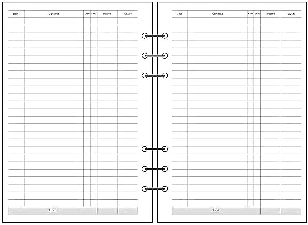 Notebook Refill A5 - Ring Binder Paper 6 Holes - Agenda Refill - Bullet Journal Paper - Refillable Notepad - Writing Paper - Planner Inserts - Office Supplies - School Supplies - Keeping Track of Finances -Budget Planner - White - 5 Pieces - Image 3