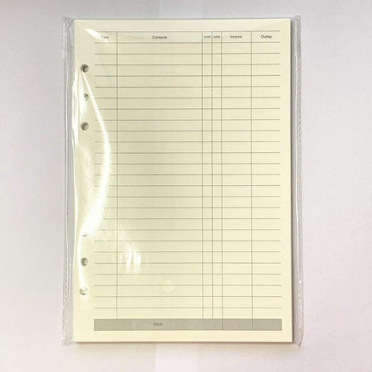 Notebook Refill A5 - Ring Binder Paper 6 Holes - Agenda Refill - Bullet Journal Paper - Refillable Notepad - Writing Paper - Planner Inserts - Office Supplies - School Supplies - Keeping Track of Finances -Budget Planner - White - 5 Pieces - Image 8