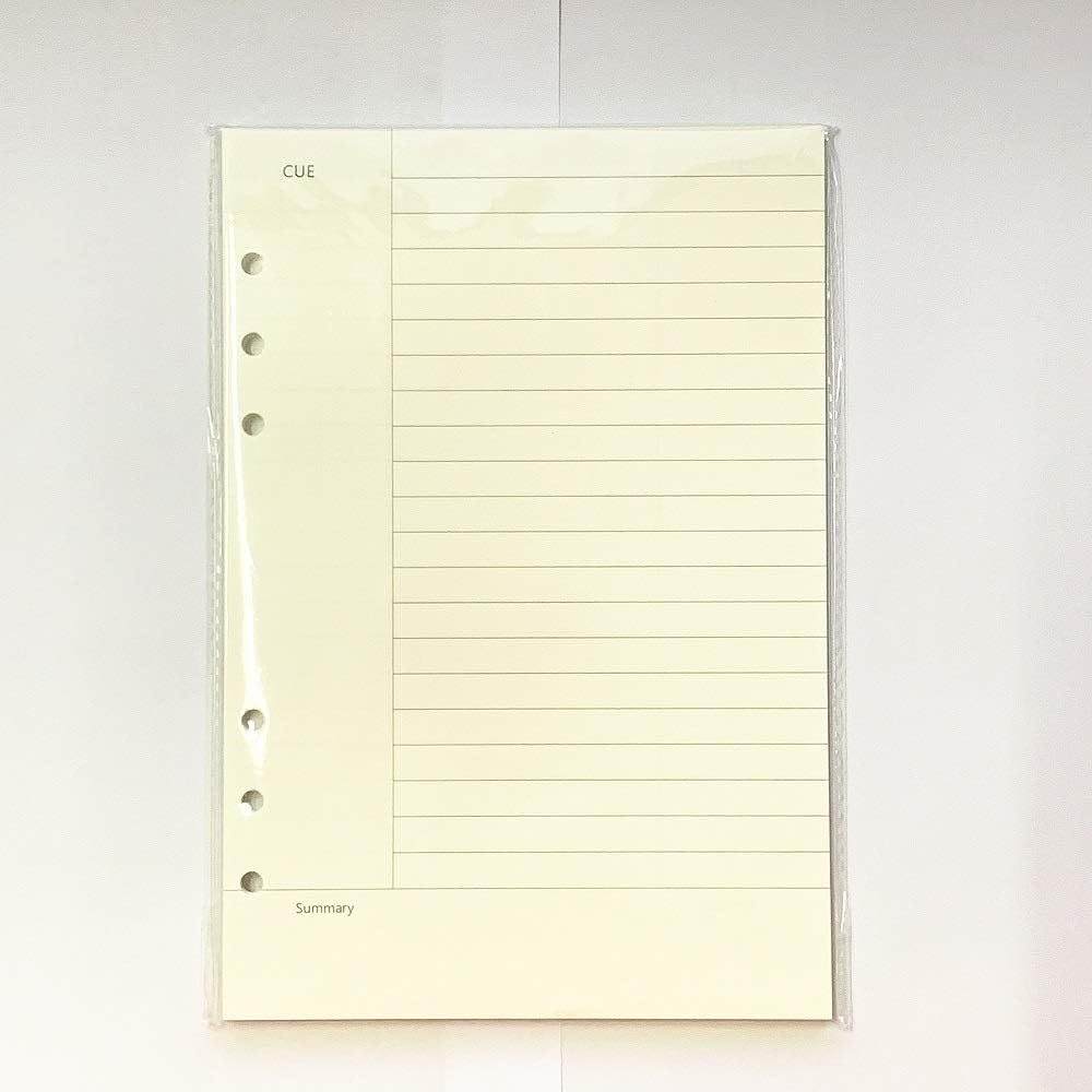 Notebook Refill A5 - Ring Binder Paper 6 Holes - Agenda Refill - Bullet Journal Paper - Refillable Notepad - Writing Paper - Planner Inserts - Office Supplies - School Supplies - Summary Making -Cornell Method - White - 5 Pieces - Image 6