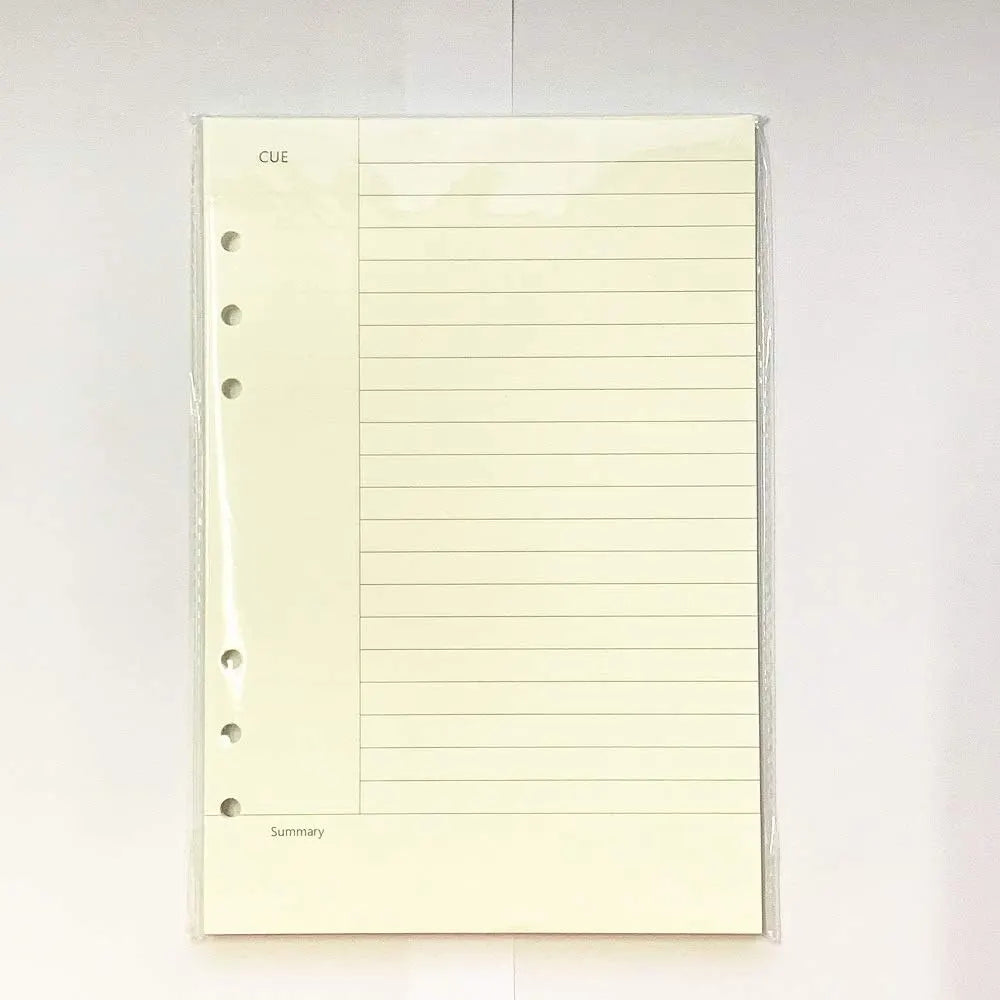 Notebook Refill A5 - Ring Binder Paper 6 Holes - Agenda Refill - Bullet Journal Paper - Refillable Notepad - Writing Paper - Planner Inserts - Office Supplies - School Supplies - Summary Making -Cornell Method - White - 5 Pieces - Image 6