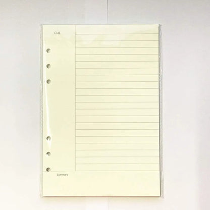 Notebook Refill A5 - Ring Binder Paper 6 Holes - Agenda Refill - Bullet Journal Paper - Refillable Notepad - Writing Paper - Planner Inserts - Office Supplies - School Supplies - Summary Making -Cornell Method - White - 5 Pieces - Image 6
