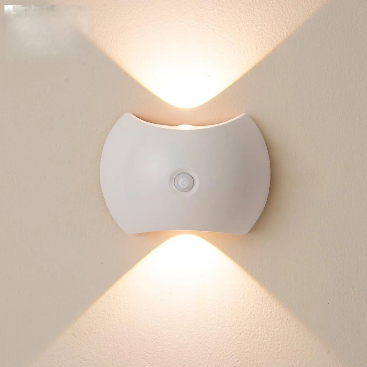 Rechargeable LED Motion Sensor Wall Light with Magnetic Mount for Stairs, Wardrobes, Bedrooms and Night-Time Lighting, Warm White