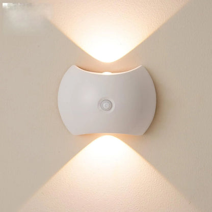 Rechargeable LED Motion Sensor Wall Light with Magnetic Mount for Stairs, Wardrobes, Bedrooms and Night-Time Lighting, Warm White